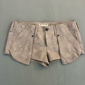 Free People We the Free vegan leather micro shorts
